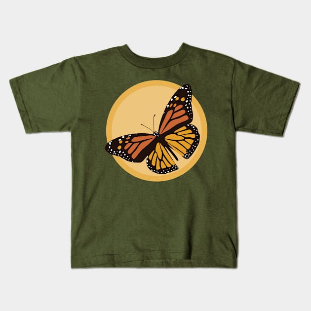 Monarch Kids T-Shirt by nightowlcreative